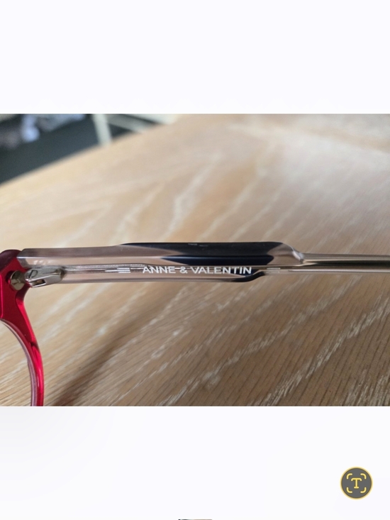 Anne & Valentin Burgundy Round Eyeglasses - Picture 6 of 7